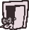 Tainted Magdalene's locked character icon, depicting a Closet with Magdalene's hair and bow sticking out of it.