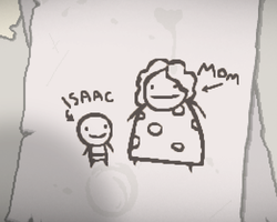 Isaac and his mother...