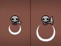 A comparison between The Forgotten's bone swing attack with and without Mom's Knife.